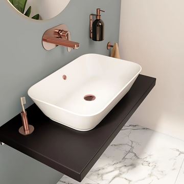 VITRA GEO umývadlo na dosku 60 cm, s prepadom 7425B001-0012 Obrázek - fotka