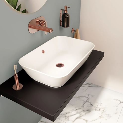 VITRA GEO umývadlo na dosku 60 cm, s prepadom 7425B001-0012 Obrázek - fotka