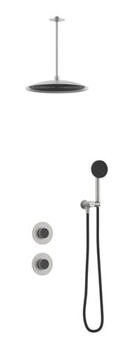 EASY+ SELECTION sprchový set s podomietkovou batériou, horná sprcha, ručná sprcha, hadica, držiak, brúsený nikel EASP-04331-BN Obrázek - Hlavní obrázek