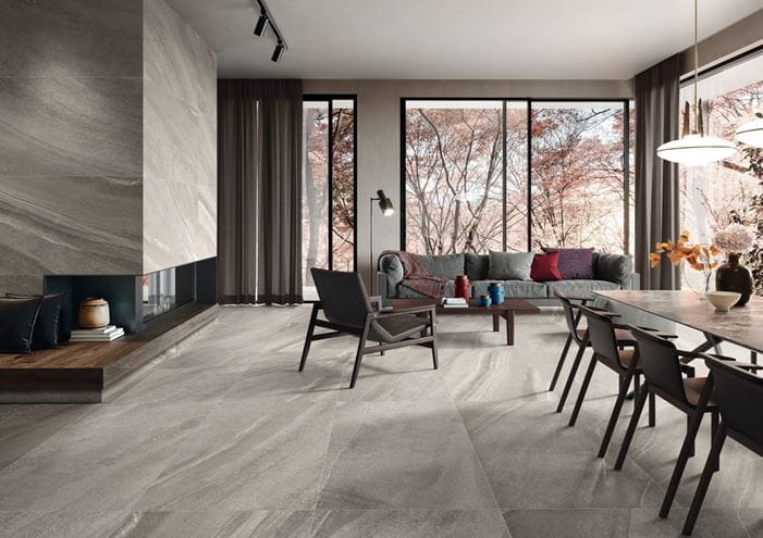 IMOLA LIME-ROCK dlažba 75x150 cm, mat reliéf, grey LMRCK 150G RM Obrázek - fotka