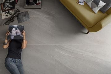 IMOLA LIME-ROCK dlažba 75x150 cm, mat reliéf, grey LMRCK 150G RM Obrázek - fotka