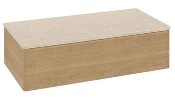 VILLEROY & BOCH ANTAO nízka skrinka 100x26,8x50 cm, 1 zásuvka, s osvetlením, Honey Oak