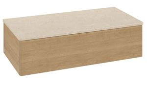 VILLEROY & BOCH ANTAO nízka skrinka 100x26,8x50 cm, 1 zásuvka, s osvetlením, Honey Oak
