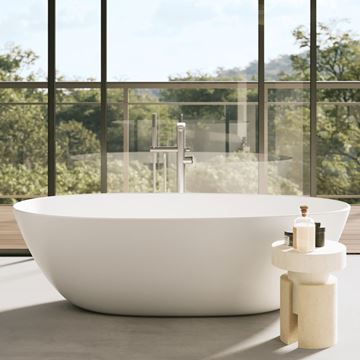 VILLEROY & BOCH ANTAO voľne stojaca vaňa 170x75 cm, pre 2 osoby, s nožičkami, quaryl UBQ170TAO7V-01 Obrázek - fotka