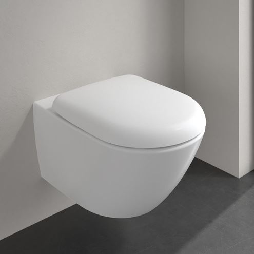 VILLEROY & BOCH ANTAO závesné WC, TwistFlush splachovanie, CeramicPlus, alpská biela 4674T0R1 Obrázek - fotka