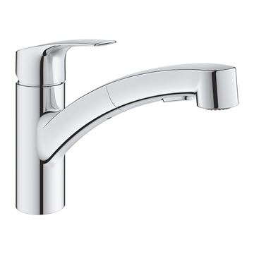 GROHE EUROSMART drezová batéria, s vyťahovacou sprškou, sklopná pod okno, chróm 1012320000 Obrázek - fotka