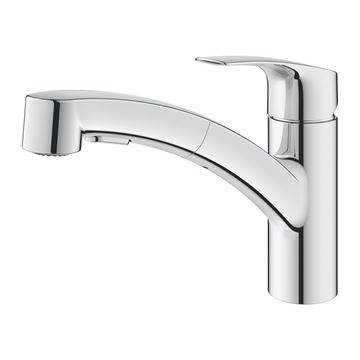 GROHE EUROSMART drezová batéria, s vyťahovacou sprškou, sklopná pod okno, chróm 1012320000 Obrázek - fotka
