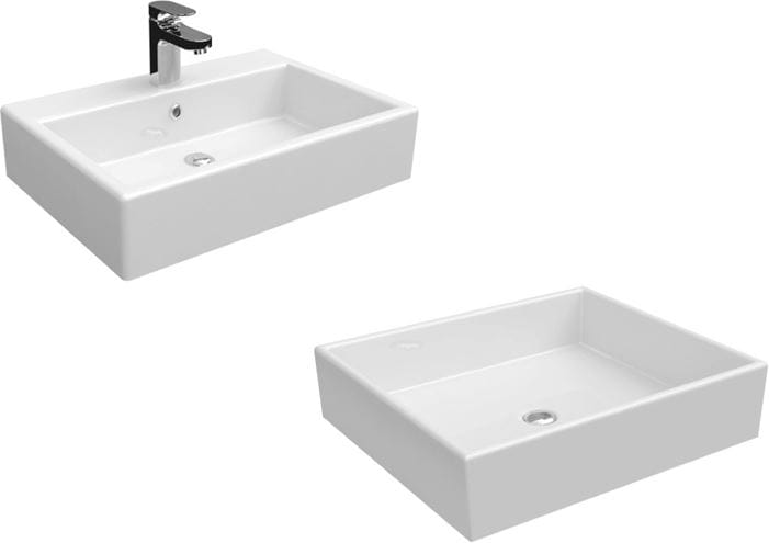 IDEAL STANDARD STRADA umývadlo na dosku 50 cm, s otvorom pre batériu a prepadom, Ideal Plus K0816MA Obrázek - fotka