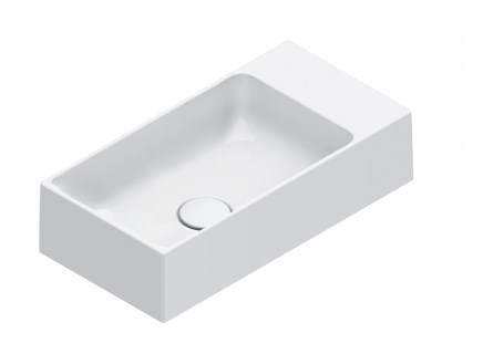 CATALANO PREMIUM umývadlo 50 cm, bez prepadu, Cataglaze+Silver Titanium 0220520001 Obrázek - fotka