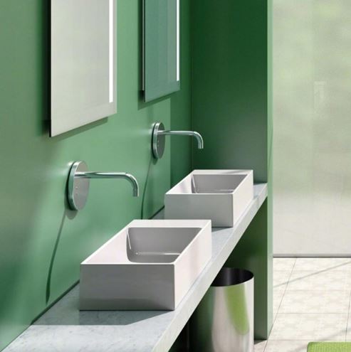 CATALANO PREMIUM umývadlo 50 cm, bez prepadu, Cataglaze+Silver Titanium 0220520001 Obrázek - fotka