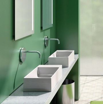 CATALANO PREMIUM umývadlo 50 cm, bez prepadu, Cataglaze+Silver Titanium 0220520001 Obrázek - fotka