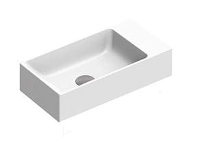 CATALANO PREMIUM umývadlo 50 cm, bez prepadu, Cataglaze+Silver Titanium