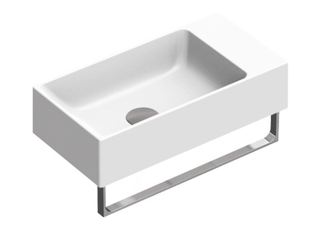 CATALANO PREMIUM umývadlo 50 cm, bez prepadu, Cataglaze+Silver Titanium 0220520001 Obrázek - fotka