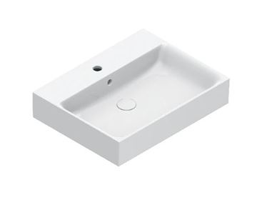 CATALANO PREMIUM umývadlo 60 cm, s otvorom pre batériu a prepadom, Cataglaze+Silver Titanium