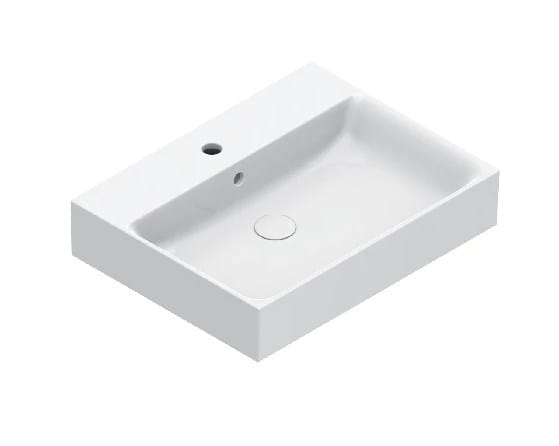 CATALANO PREMIUM umývadlo 60 cm, s otvorom pre batériu a prepadom, Cataglaze+Silver Titanium 0220601001 Obrázek - Hlavní obrázek