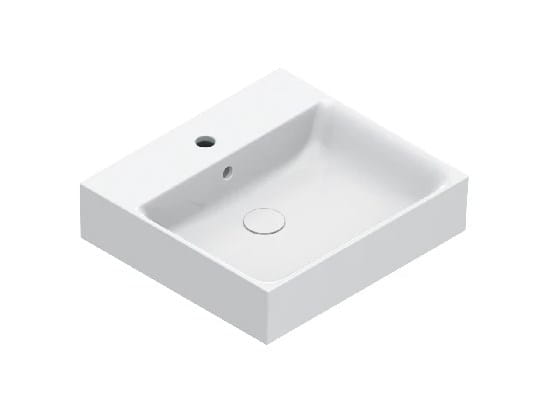 CATALANO PREMIUM umývadlo 50 cm, s otvorom pre batériu a prepadom, Cataglaze+Silver Titanium 0220501001 Obrázek - Hlavní obrázek