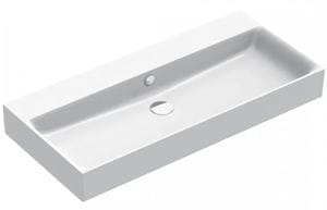 CATALANO PREMIUM umývadlo 100 cm, s prepadom, Cataglaze+Silver Titanium