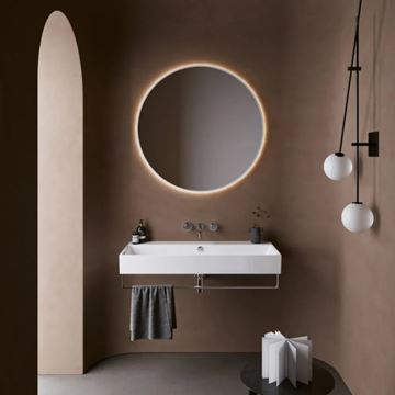 CATALANO PREMIUM umývadlo 100 cm, s prepadom, Cataglaze+Silver Titanium 0221000001 Obrázek - fotka
