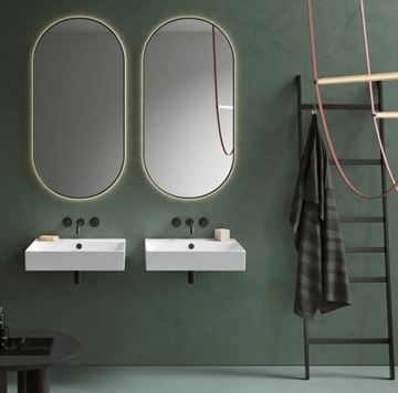 CATALANO PREMIUM umývadlo 60 cm, s prepadom, Cataglaze+Silver Titanium 0220600001 Obrázek - fotka