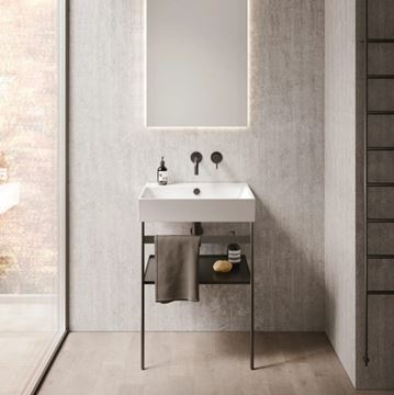 CATALANO PREMIUM umývadlo 60 cm, s prepadom, Cataglaze+Silver Titanium 0220600001 Obrázek - fotka