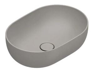 CATALANO SFERA umývadlová misa 50 cm, bez prepadu, Cataglaze+Silver Titanium, tortora matt