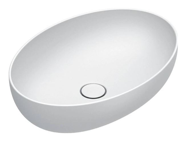 CATALANO SFERA umývadlová misa 60 cm, bez prepadu, Cataglaze+Silver Titanium, matná biela  0522600021 Obrázek - Hlavní obrázek