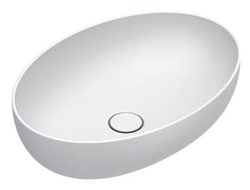 CATALANO SFERA umývadlová misa 60 cm, bez prepadu, Cataglaze+Silver Titanium, matná biela 