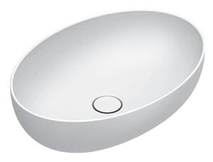 CATALANO SFERA umývadlová misa 60 cm, bez prepadu, Cataglaze+Silver Titanium, matná biela 