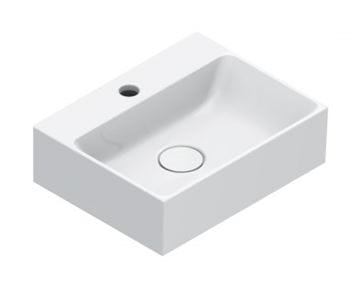 CATALANO PREMIUM umývadlo 40 cm, s otvorom pre batériu, bez prepadu, Cataglaze+Silver Titanium
