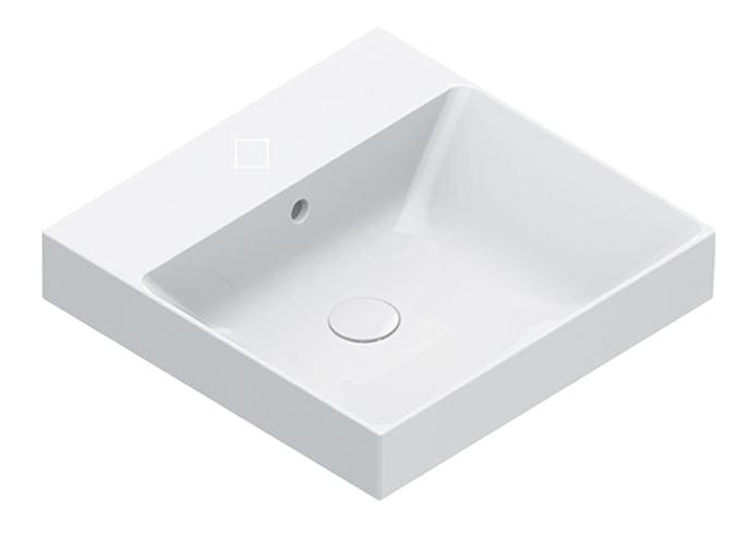 CATALANO ZERO umývadlo 50 cm, s prepadom, Cataglaze+Silver Titanium 0120500001 Obrázek - Hlavní obrázek