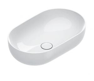 CATALANO SFERA umývadlová misa 60 cm, bez prepadu, Cataglaze+Silver Titanium