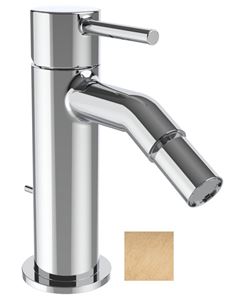 CONCEPT 300 ROUND bidetová stojanková batéria, s odtokovou súpravou, PVD, brushed rose gold