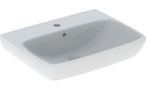 GEBERIT SELNOVA SQUARE umývadlo 60 cm, s otvorom pre batériu a prepadom