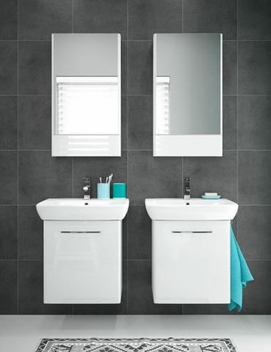 GEBERIT SELNOVA SQUARE umývadlo 60 cm, s otvorom pre batériu a prepadom 500.300.01.7 Obrázek - fotka