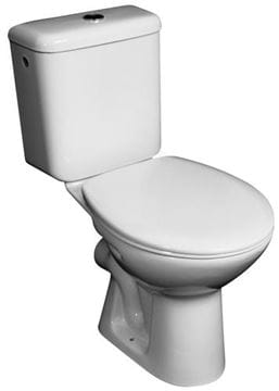 JIKA ZETA WC kombi, Dual-Flush, zadný odpad, bočné napúšťanie
