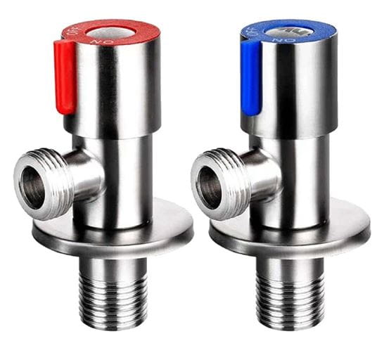 SLOVARM TE-66N rohový ventil 1/2"x3/8", súprava 2 ks, nerez 400260 Obrázek - Hlavní obrázek