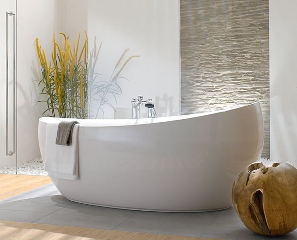 VILLEROY & BOCH AVEO voľne stojaca vaňa 190x95 cm, quaryl, biela alpín UBQ194AVE9W1V-01 Obrázek - fotka