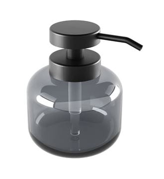 NIMCO ABU dávkovač tekutého mydla 400 ml, sklo, čierna