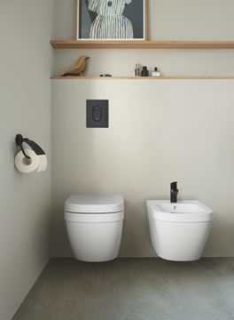 GROHE EUROSMART bidetová stojanková batéria, s odtokovou súpravou, Water Saving, matná čierna 329292433 Obrázek - fotka