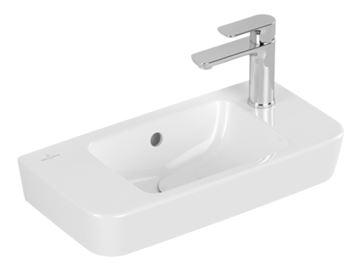 VILLEROY & BOCH O.NOVO umývadlo 50 cm, s otvorom pre batériu vpravo a prepadom, alpská biela 4342R501 Obrázek - fotka