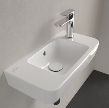 VILLEROY & BOCH O.NOVO umývadlo 50 cm, s otvorom pre batériu vpravo a prepadom, alpská biela 4342R501 Obrázek - fotka