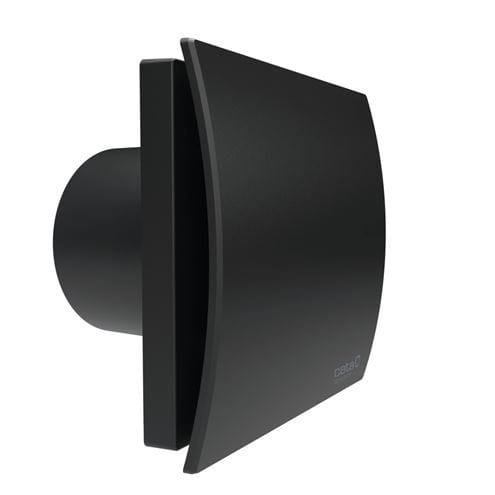 CATA UC 10 SILENTIS TIMER BLACK axiálny ventilátor 96,6 mm, nástenný/stropný, s časovačom a spätnou klapkou 01222100 Obrázek - fotka