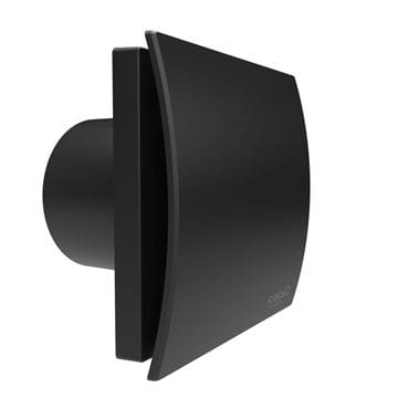 CATA UC 10 SILENTIS HYGRO BLACK axiálny vetilátor 96,6 mm, nástenný/stropný, s časovačom, čidlom vlhkosti a spätnou klapkou 01222200 Obrázek - fotka