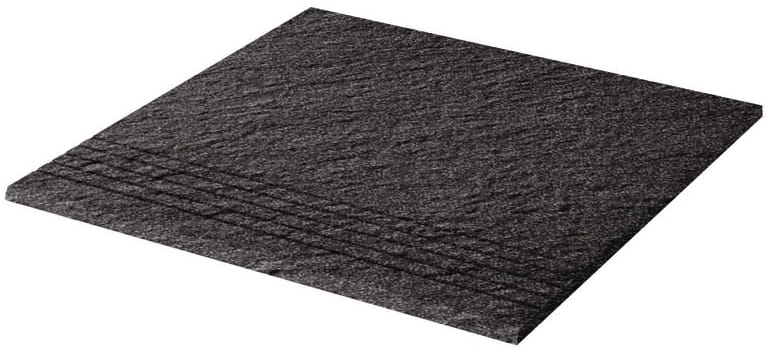RAKO TAURUS GRANIT schodovka 30x30 cm, mat reliéf, čierna TCV34069 Obrázek - Hlavní obrázek