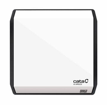 CATA UC 10 BREEZE ANTHRACITE axiálny ventilátor 96,6 mm, nástenný/stropný, so spätnou klapkou, mix farieb