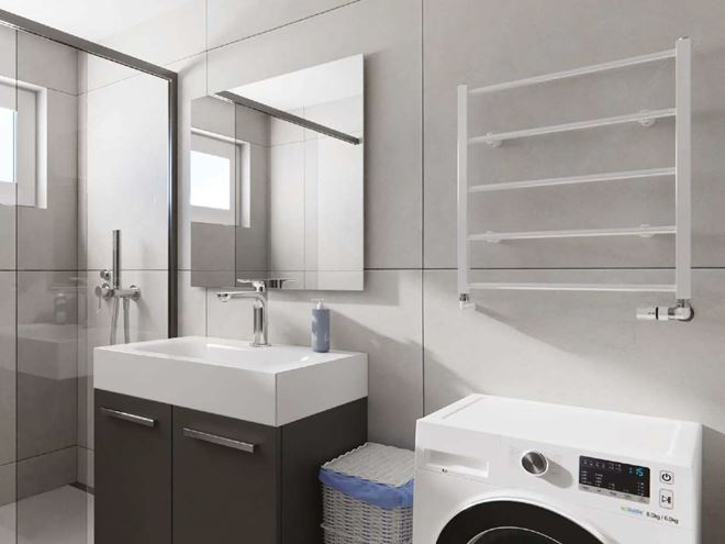 CONCEPT 200 RELAX kúpeľňový radiátor 600/695, bočné pripojenie, snehovo biela DTWS06950600SK015016 Obrázek - fotka