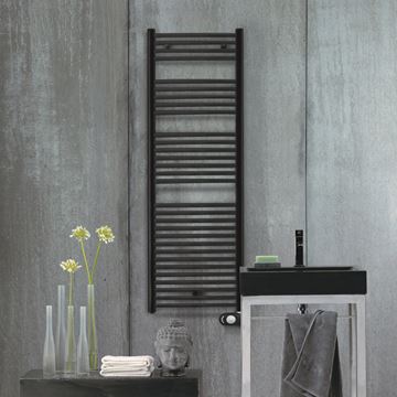 ZEHNDER AURA kúpeľňový radiátor 1300/600, elektrický, s vykurovacou tyčou, chróm PBECZ-120-60/MQ Obrázek - fotka