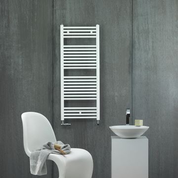 ZEHNDER VIRANDO kúpeľňový radiátor 1466/600, bočné pripojenie, biela RAL9016 AB-150-060 Obrázek - fotka