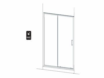 EASY+ sprchové dvere 120x195 cm, posuvné, bright alu/sklo transparent EASDS0120BATR Obrázek - fotka