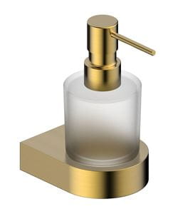 EASY+ dávkovač tekutého mydla 200 ml, nástenný, sklo, brúsená zlatá